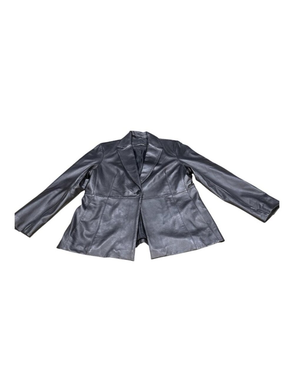 Vintage Womens Jacket Size XL‎ Leather Buffy Vampire Mod Grunge Black Y2K